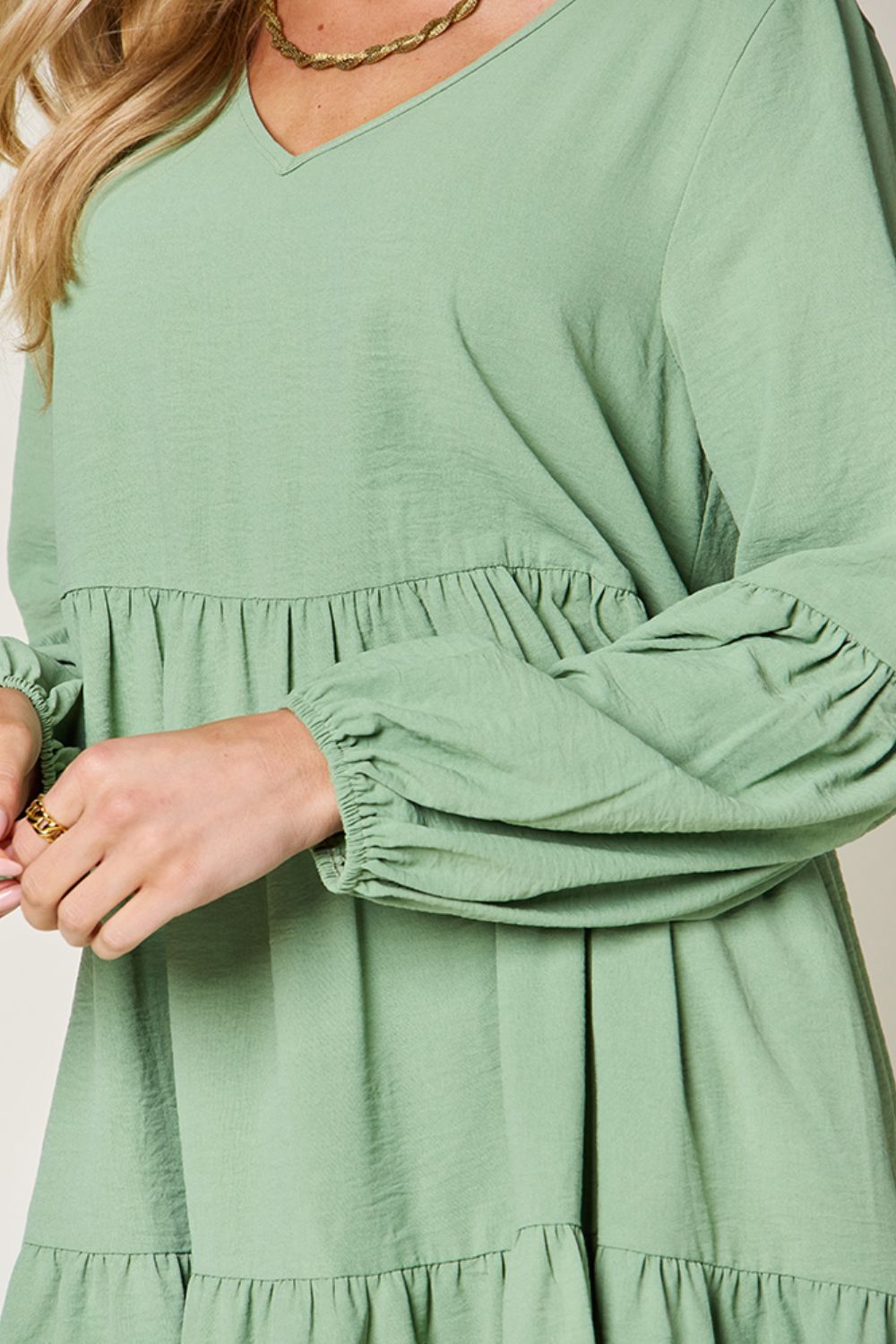 Madison Long Sleeve Tiered Dress