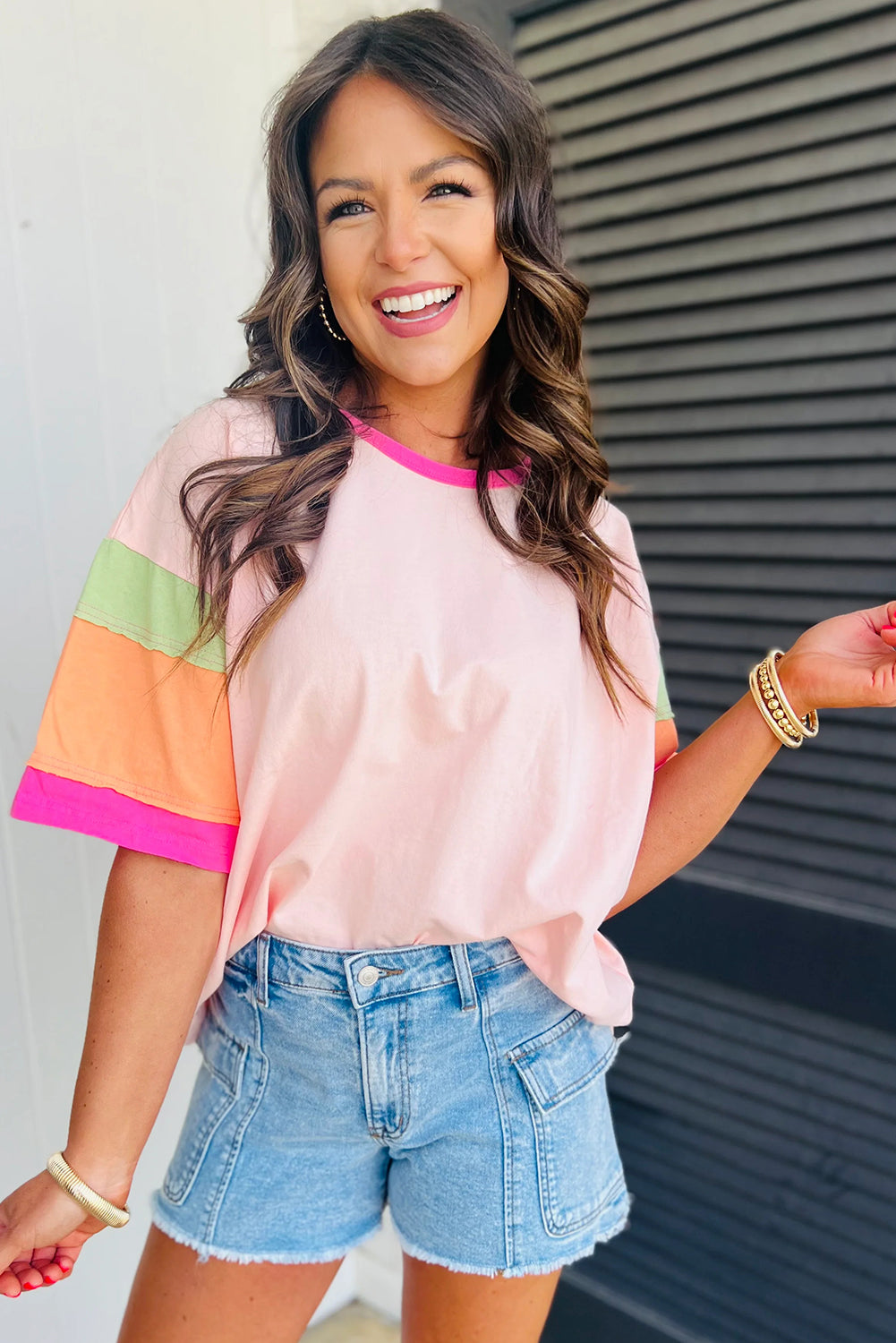 Lizzie Colorblock Top