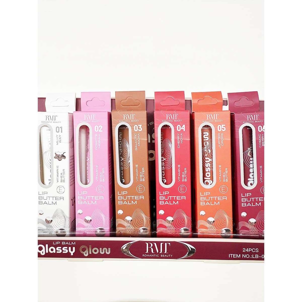 Glossy and Glowy Lip Butter Balm: MIX COLOR / ONE(24)