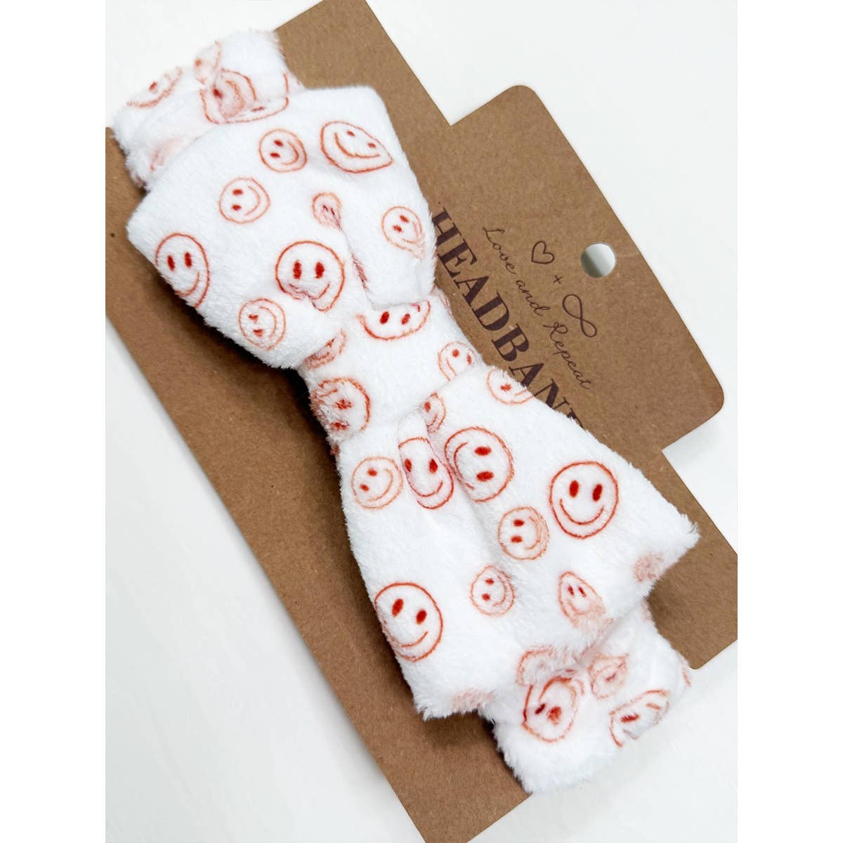 Happy Face Soft Tone Spa Headband: MIX COLOR / ONE(12)