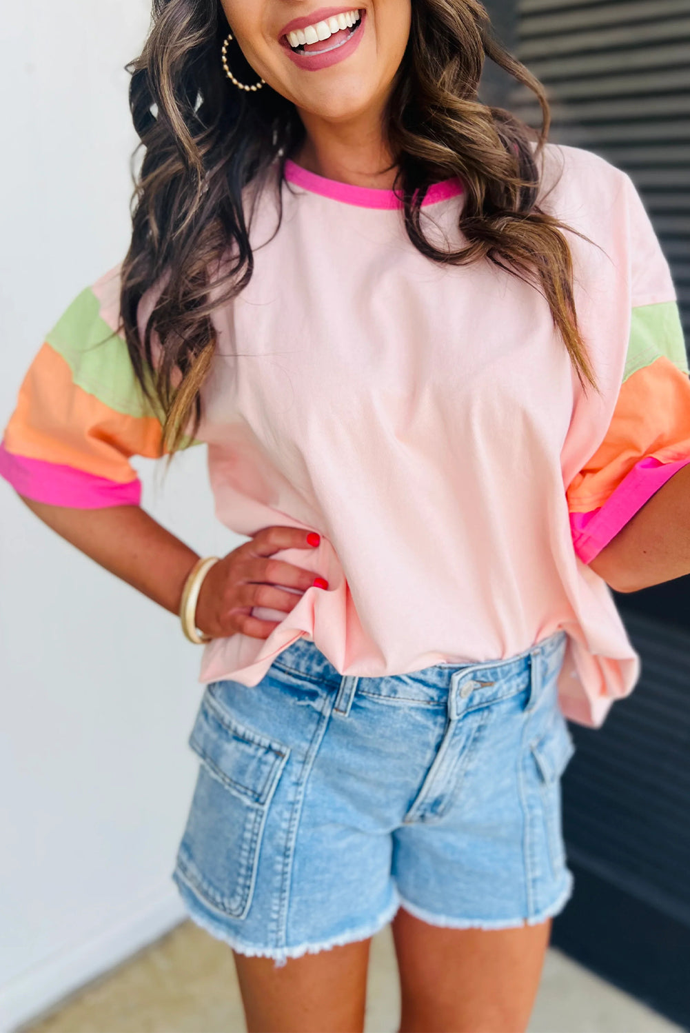 Lizzie Colorblock Top