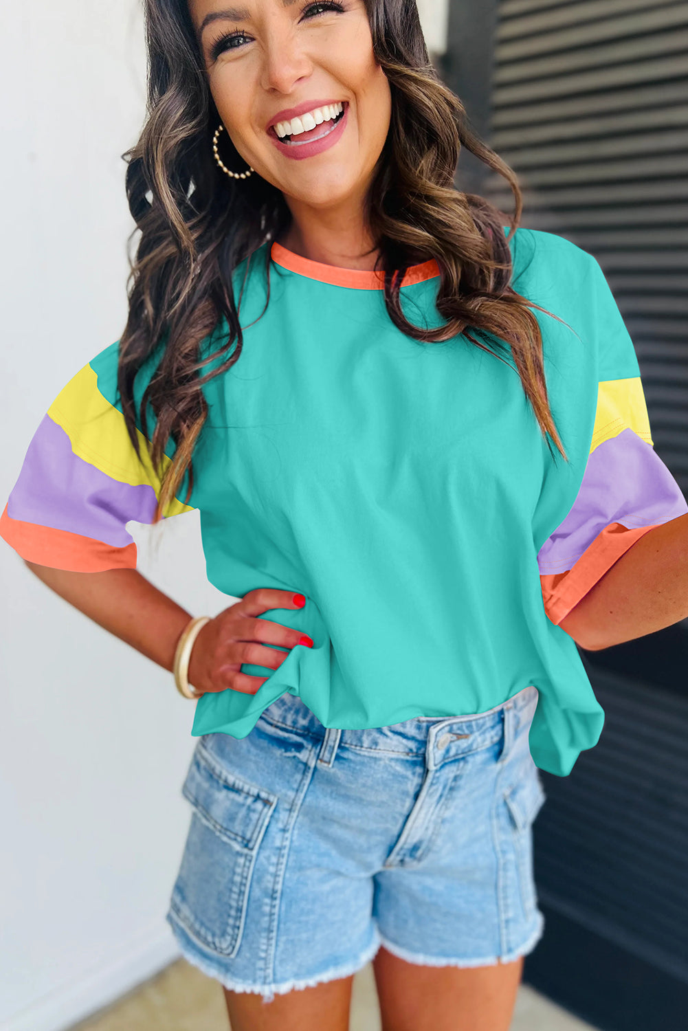 Lizzie Colorblock Top