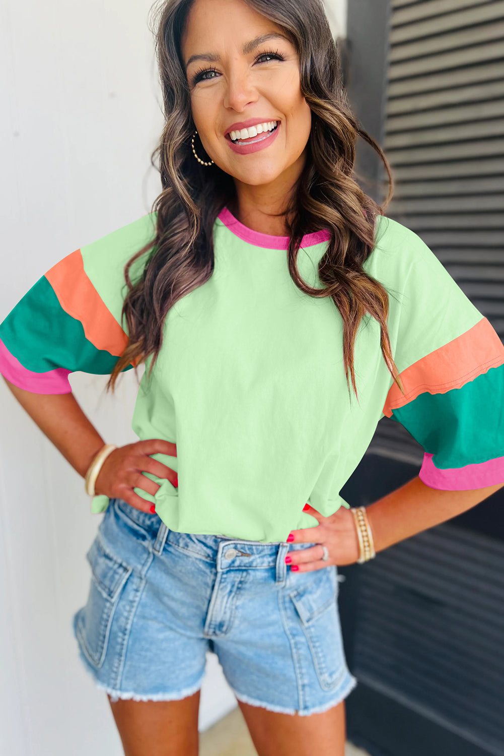 Lizzie Colorblock Top