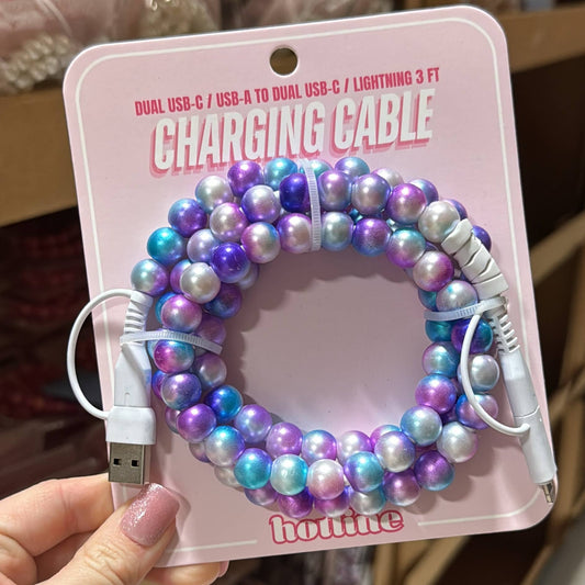 Charging Cable - Purple Tie Dye - Christmas Gift