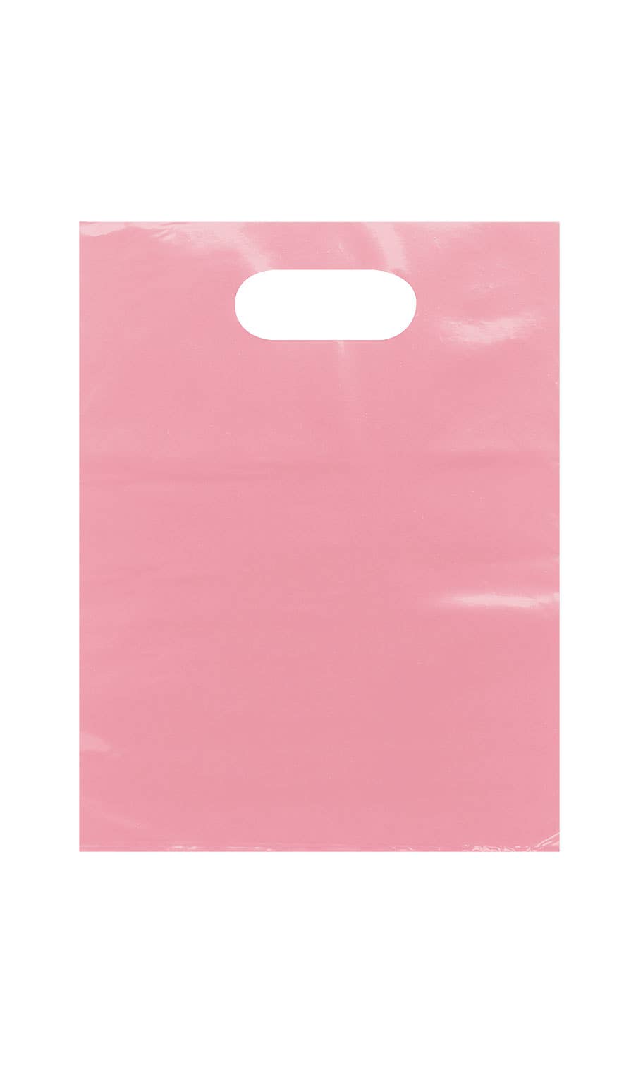 Frosted Retail Merchandise Bags: Pink / Case of 250 / Small