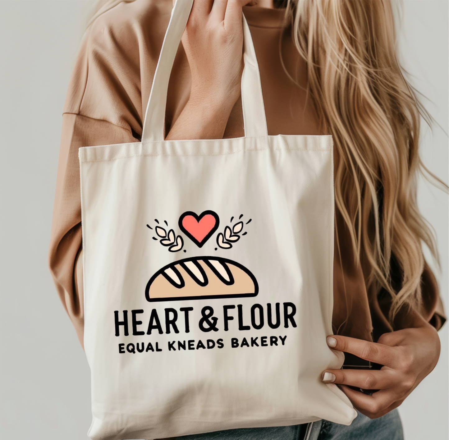 Heart & Flour Tote Bag