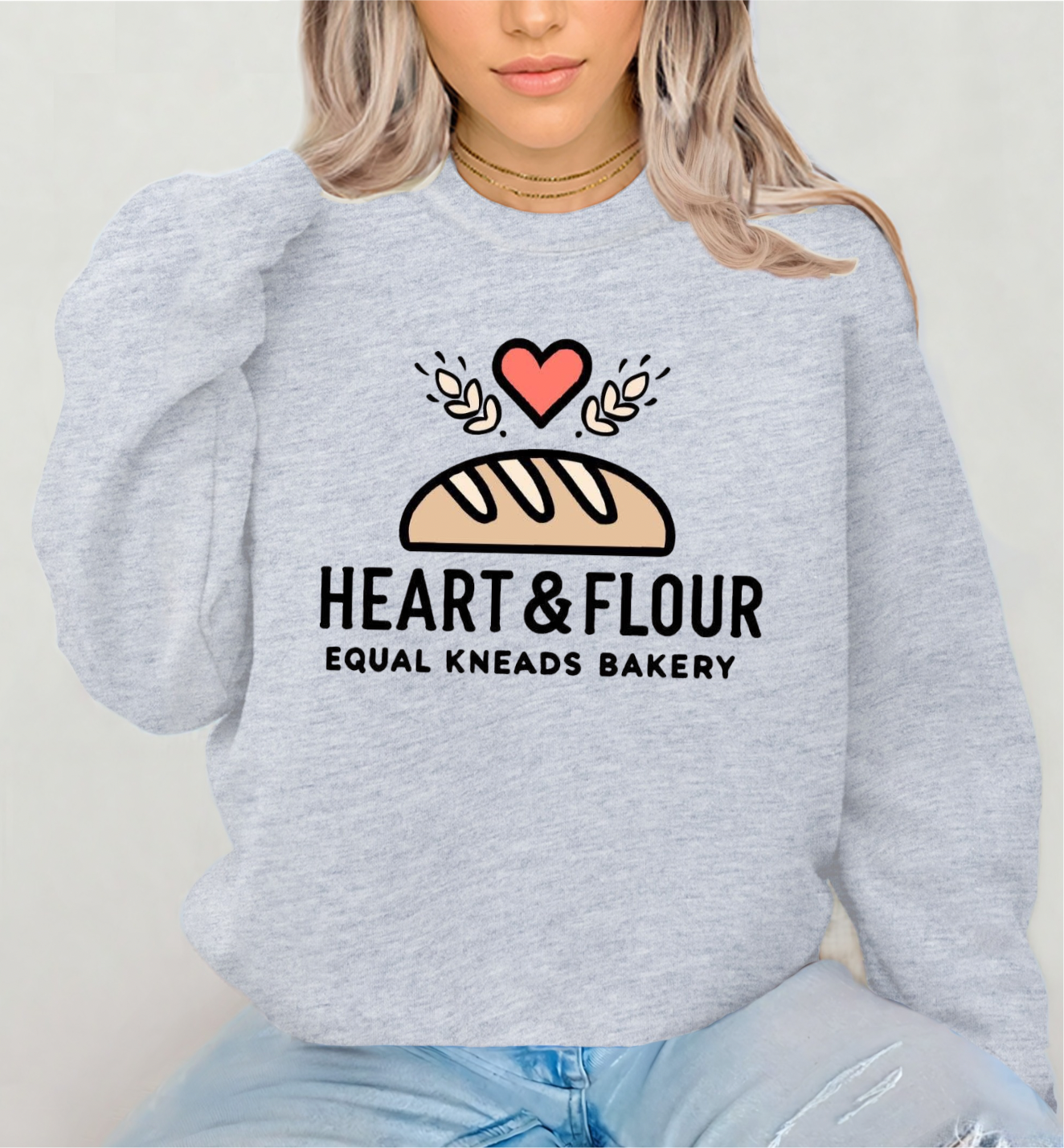 Heart & Flour Crewneck Sweatshirts