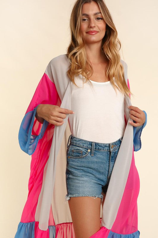 Jayden Colorblock Kimono