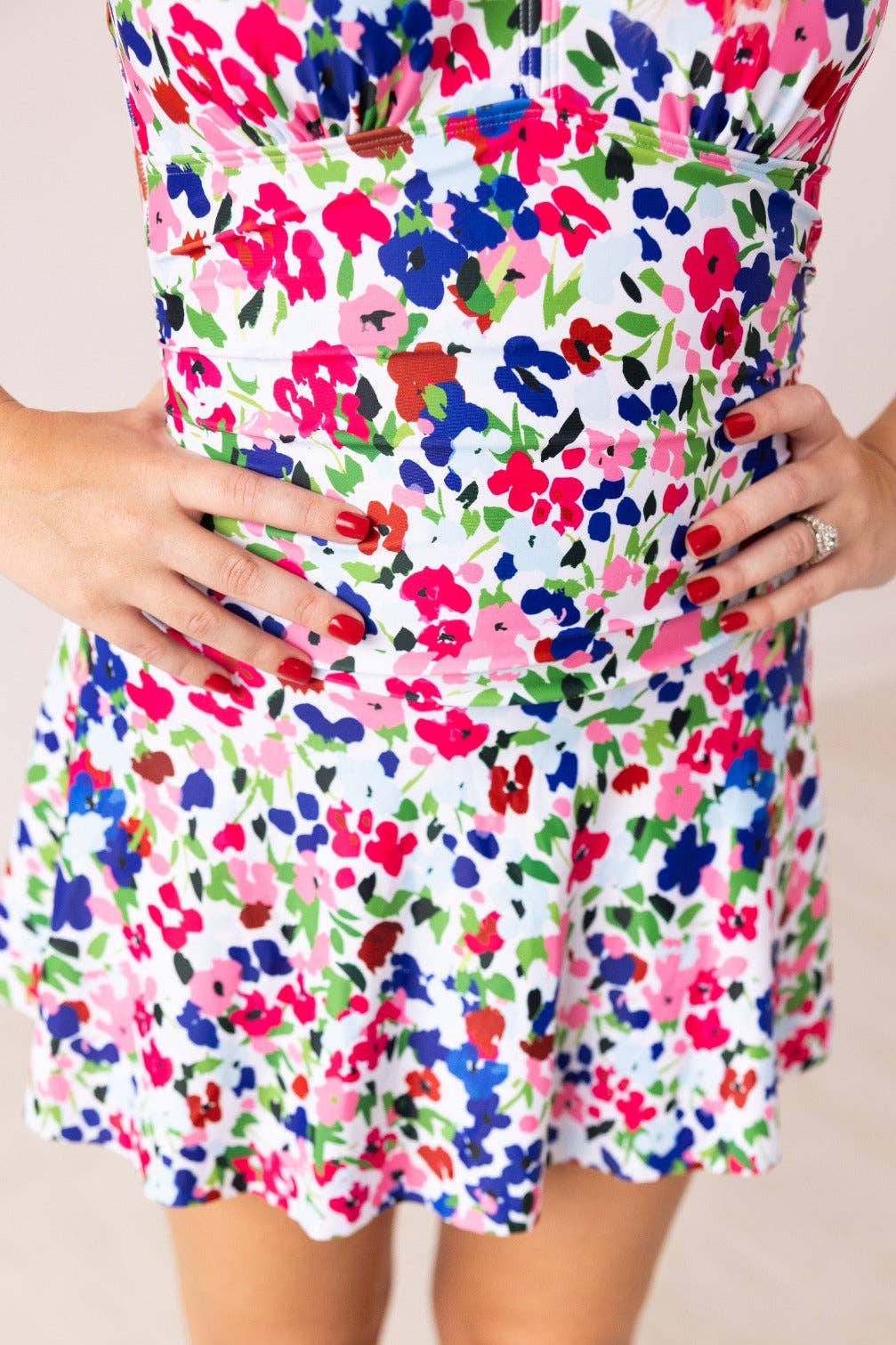 Swim Dress, Floral: Multi / XL