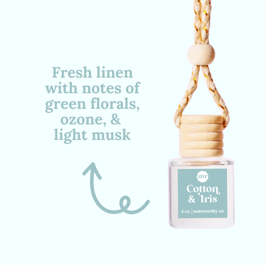 Car Diffusers | Core Scents: Individual Mylar Bag / Cotton & Iris
