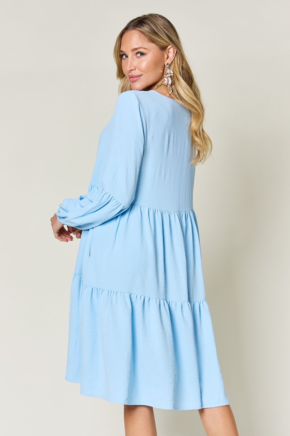 Madison Long Sleeve Tiered Dress