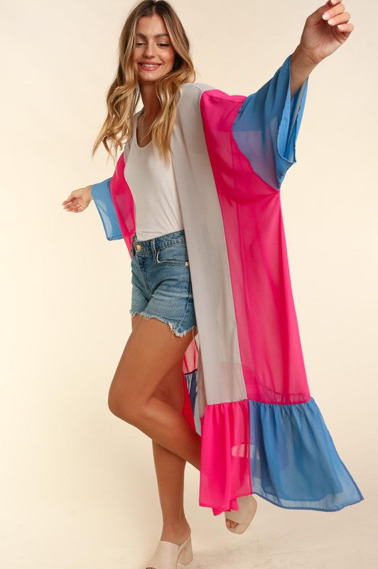 Jayden Colorblock Kimono