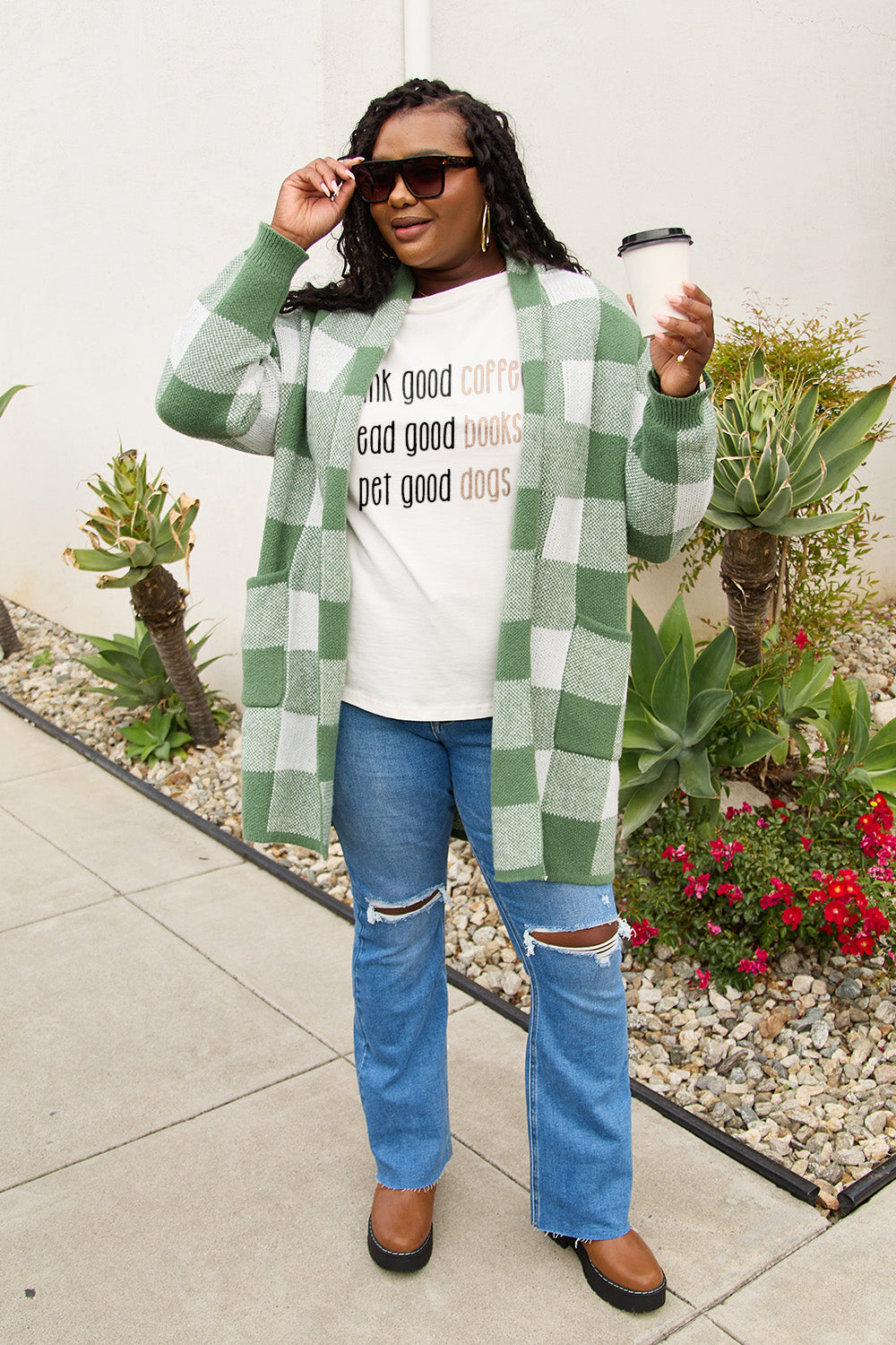 Good Coffee, Books, Dogs Tee