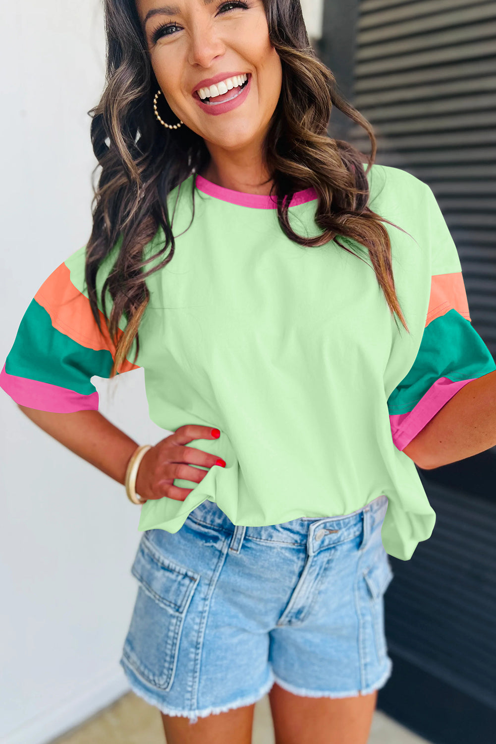 Lizzie Colorblock Top