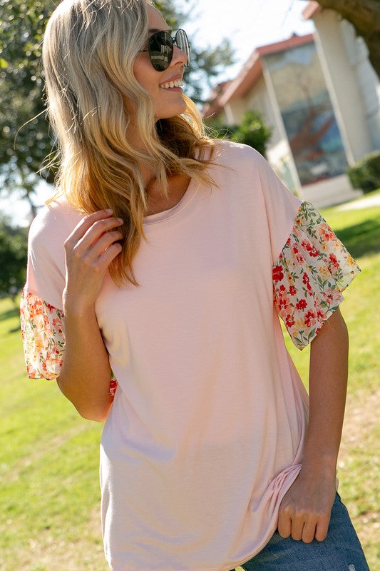 Piper Floral Sleeve Top