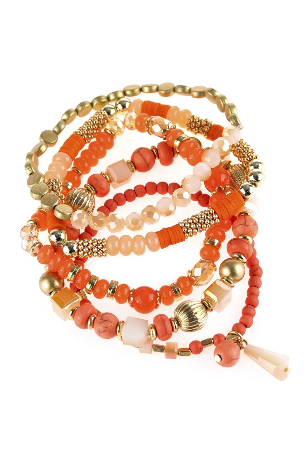 MULTIBEADS STRETCH BRACELET: Black / ONE