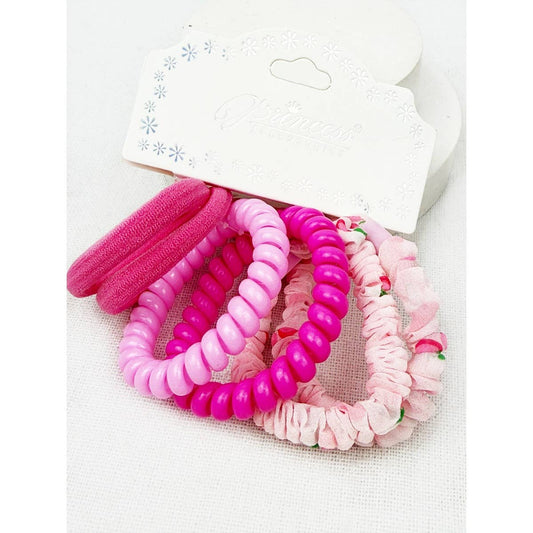 Mix color Spiral and Assorted Hair Tie Set: MIX COLOR / ONE(12)