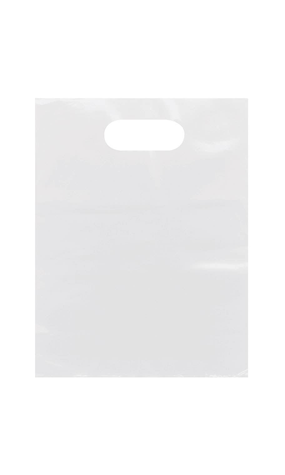 Frosted Retail Merchandise Bags: Pink / Case of 250 / Small