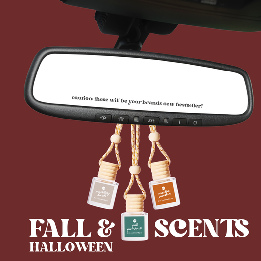 Car Diffusers | ***NEW Fall + Halloween Scents: Individual Mylar Bag / Vanilla Pumpkin