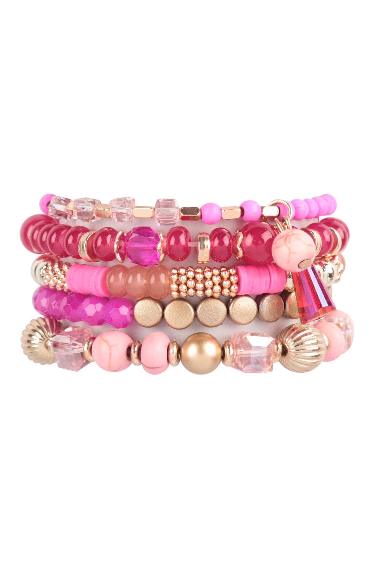 MULTIBEADS STRETCH BRACELET: Black / ONE