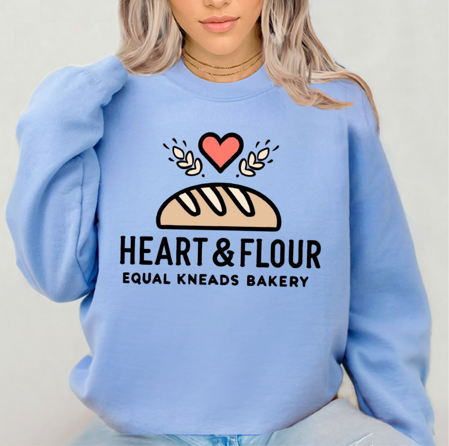 Heart & Flour Crewneck Sweatshirts