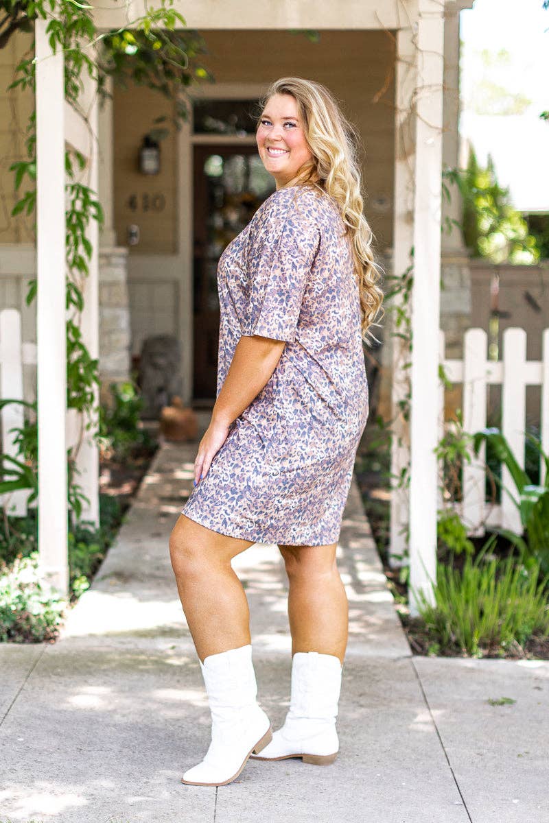 Leopard T-shirt Dress: Leopard / One Size
