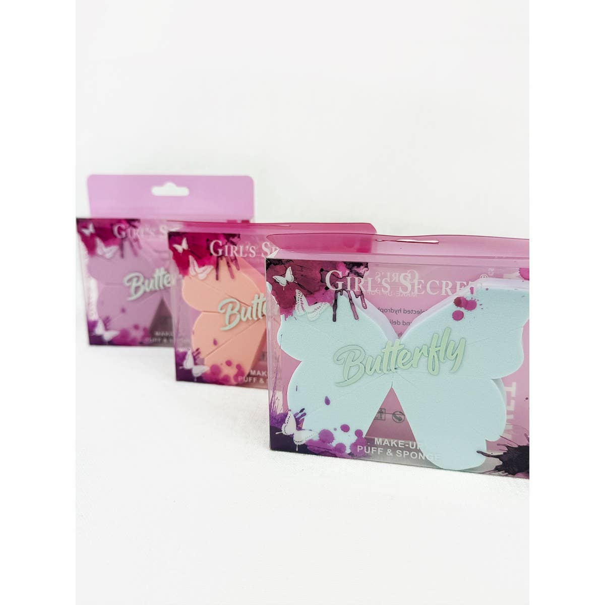 Large Butterfly Design Blending Sponge: MIX COLOR / ONE(12)