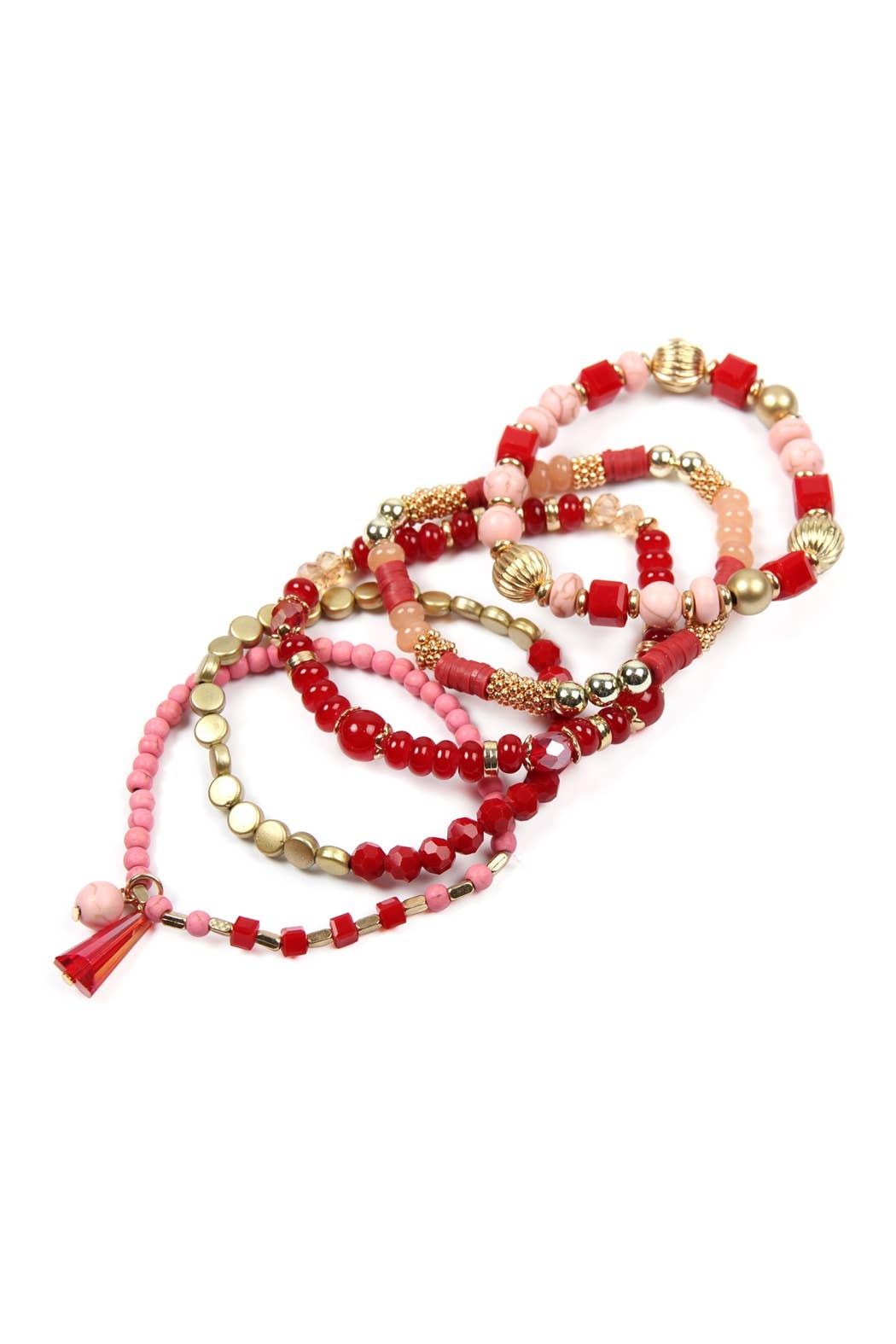 MULTIBEADS STRETCH BRACELET: Black / ONE