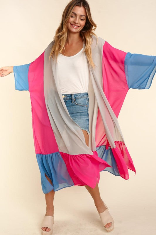 Jayden Colorblock Kimono