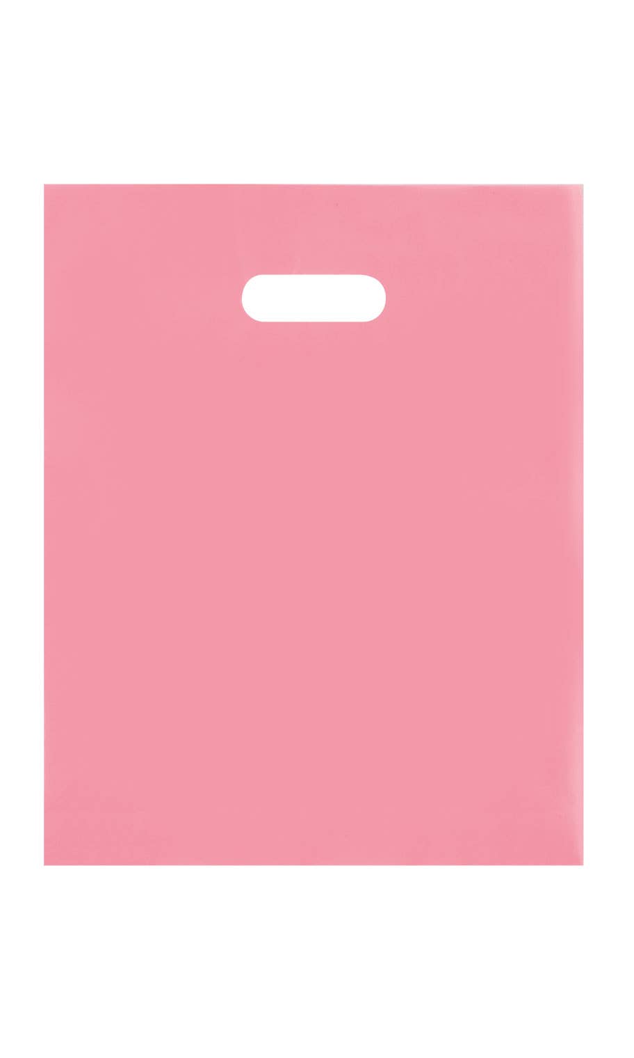 Frosted Retail Merchandise Bags: Pink / Case of 250 / Small