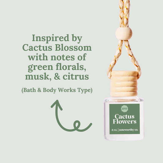 Car Diffusers | Core Scents: No Mylar Bag (You are hanging your product) / Cactus Flowers