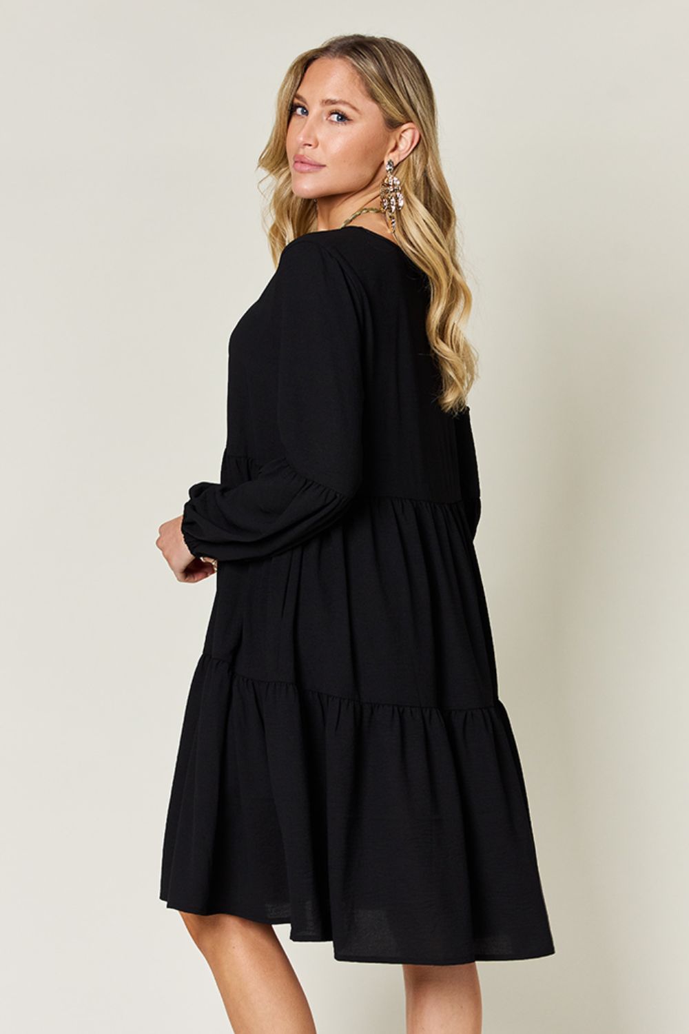 Madison Long Sleeve Tiered Dress