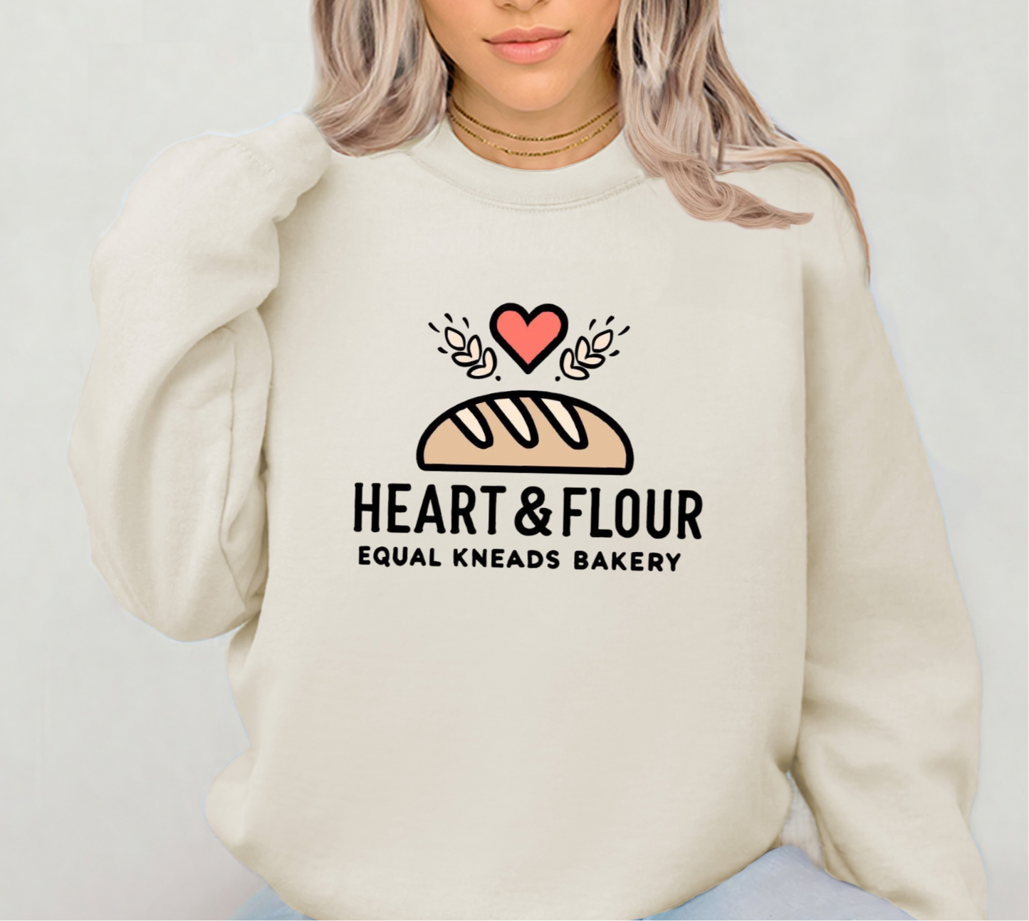 Heart & Flour Crewneck Sweatshirts