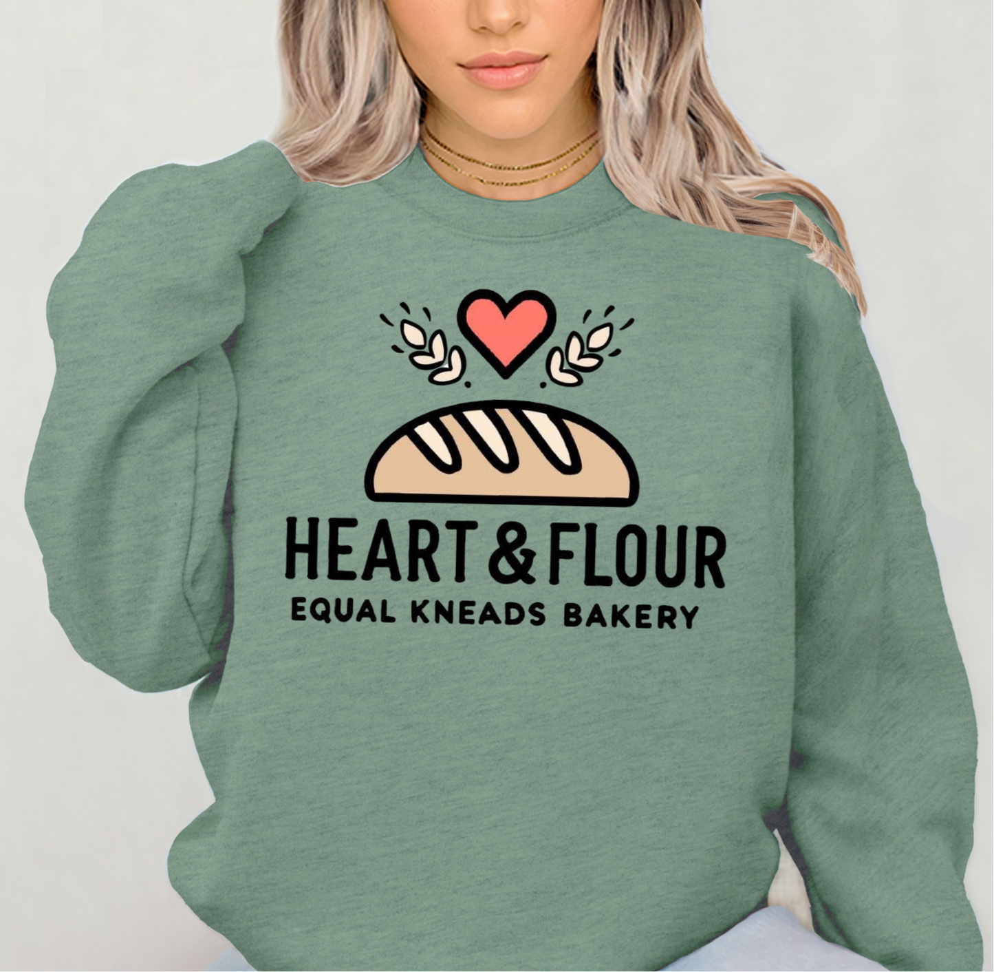 Heart & Flour Crewneck Sweatshirts