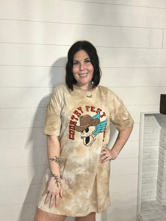 Country Fest Tshirt Dress