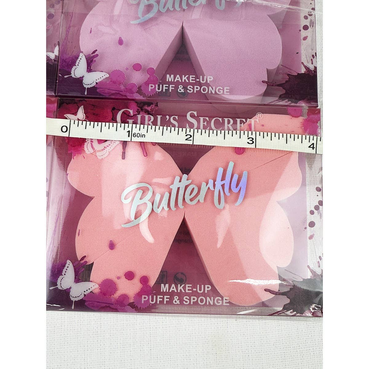 Large Butterfly Design Blending Sponge: MIX COLOR / ONE(12)