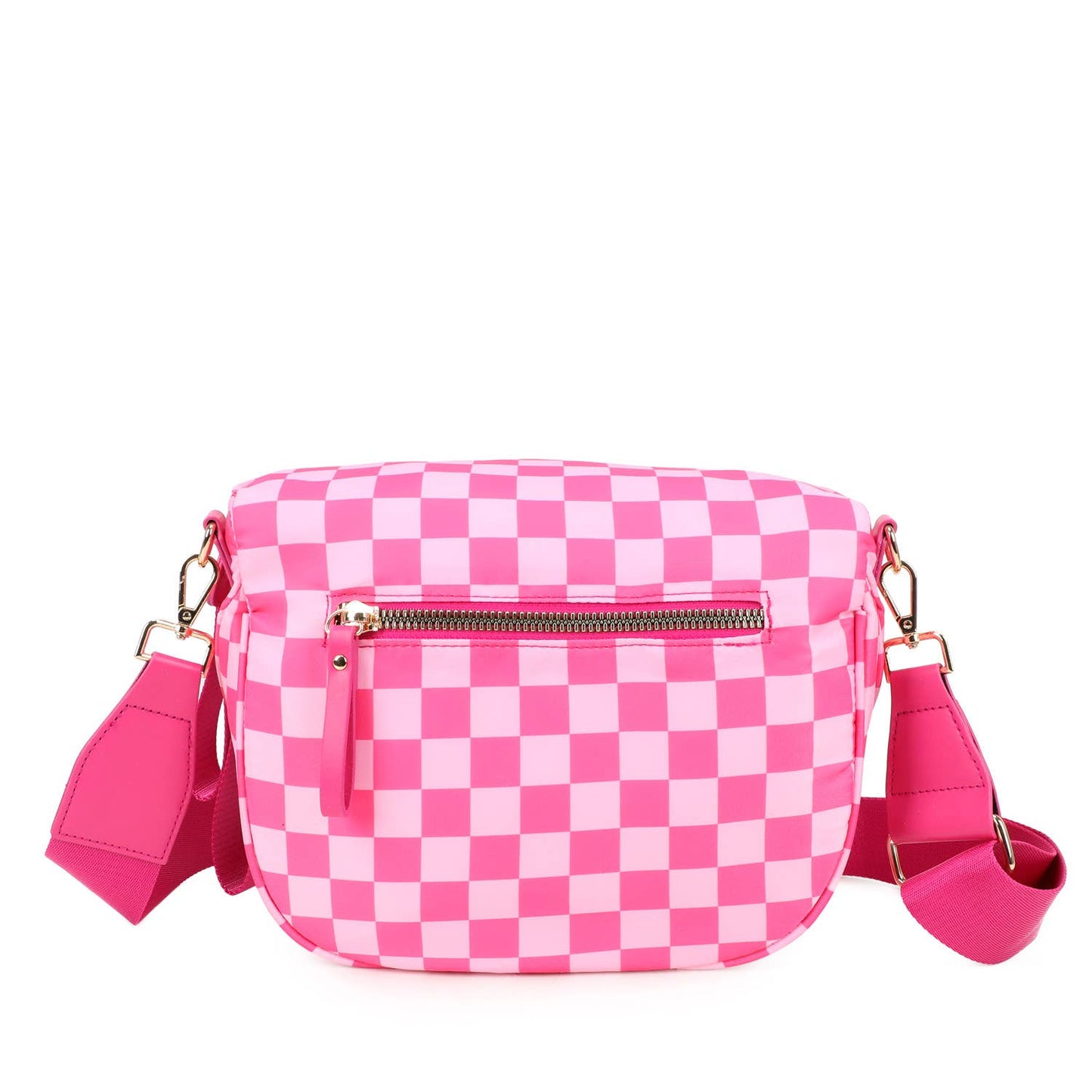 Paulina Nylon Waterproof Multi-Compartment 10" Crossbody Bag: Black