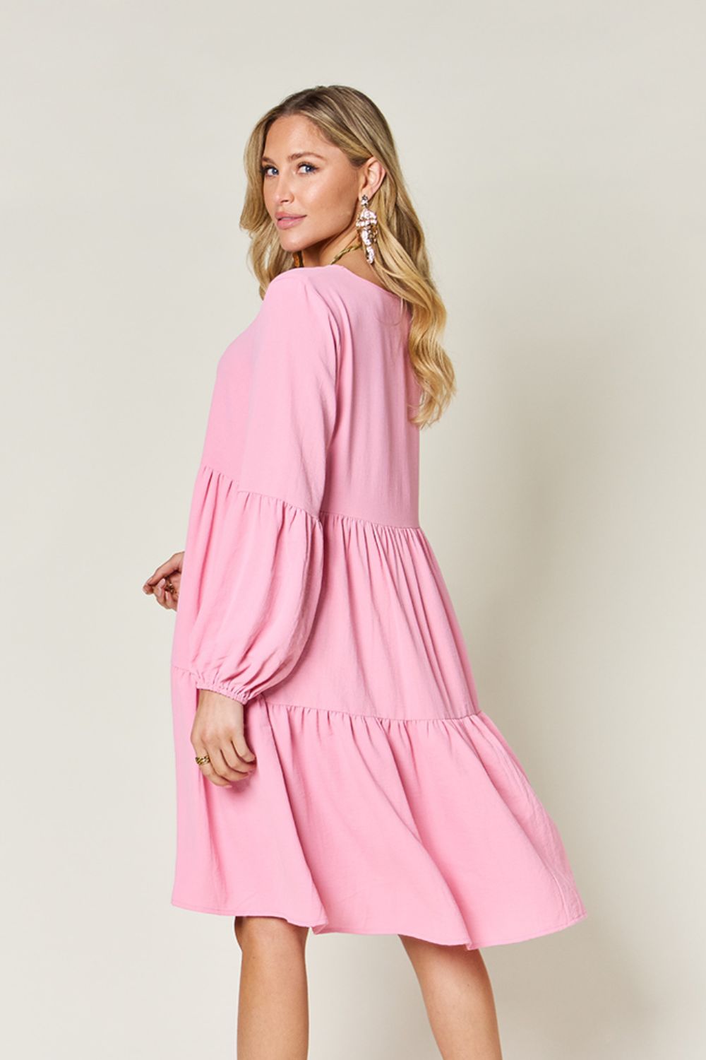 Madison Long Sleeve Tiered Dress