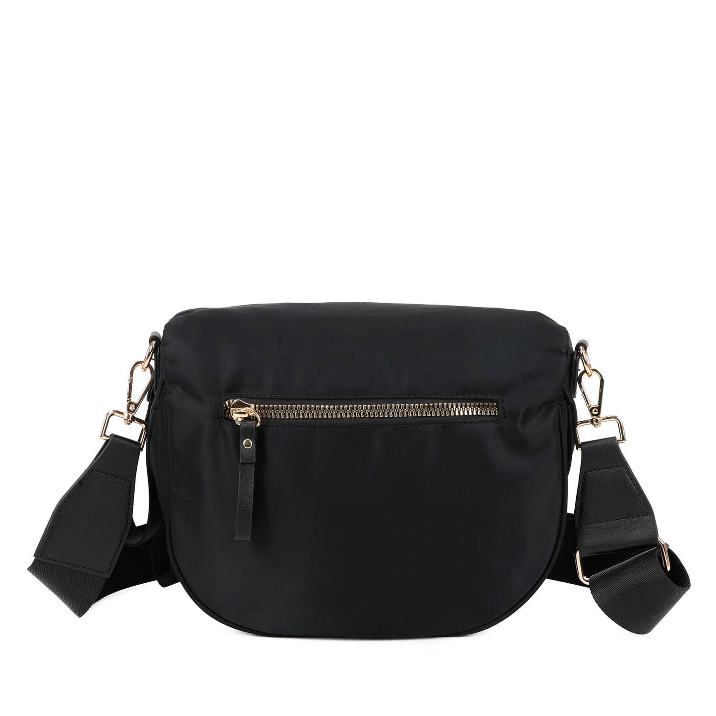 Paulina Nylon Waterproof Multi-Compartment 10" Crossbody Bag: Bean Green Checker