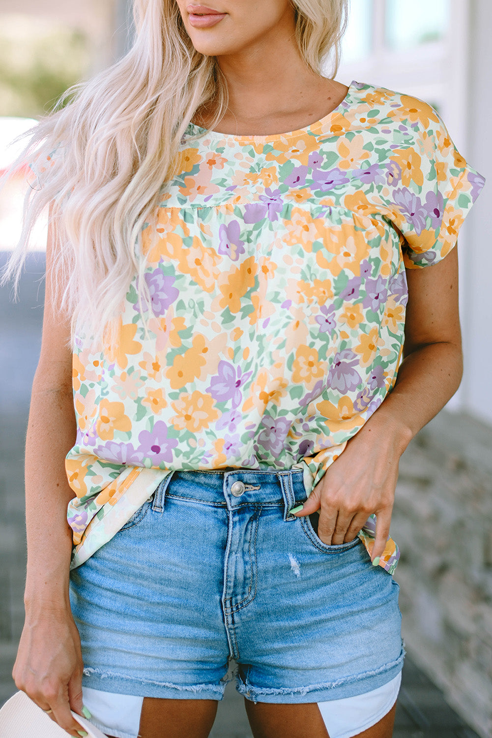 Hannah Floral Top