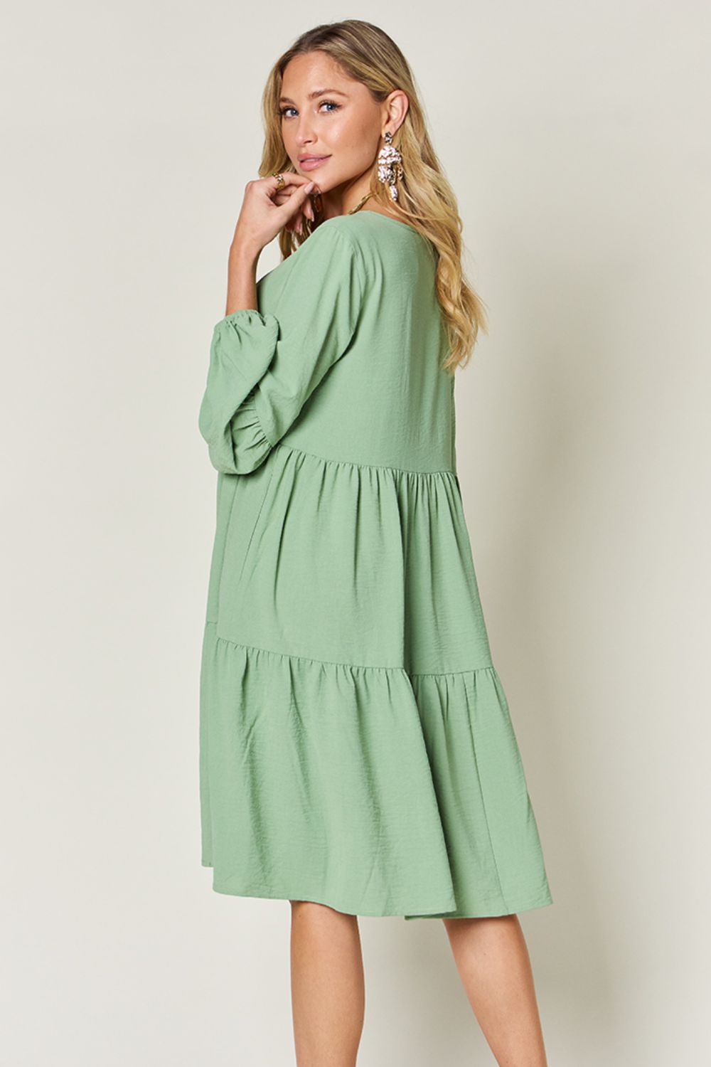 Madison Long Sleeve Tiered Dress