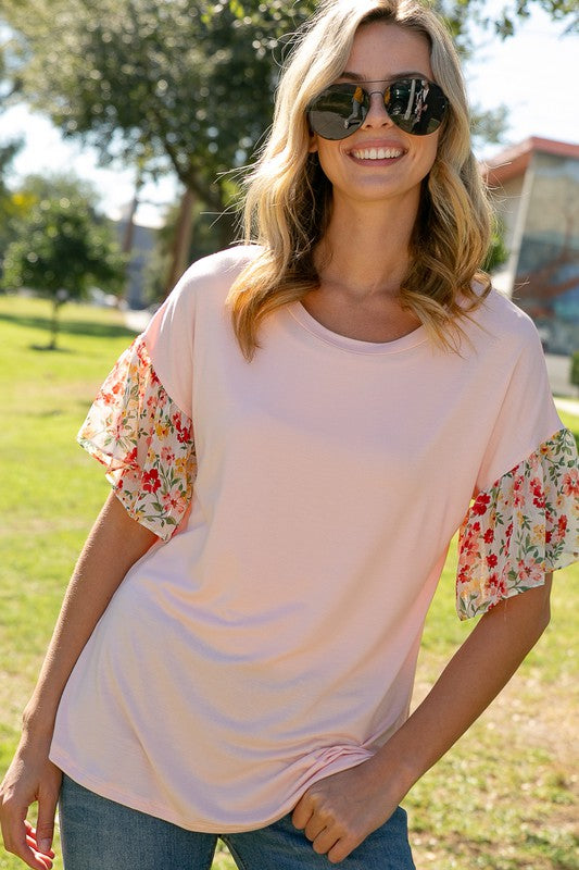 Piper Floral Sleeve Top