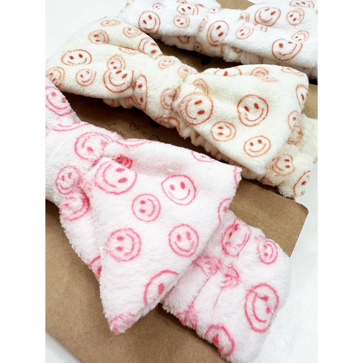 Happy Face Soft Tone Spa Headband: MIX COLOR / ONE(12)