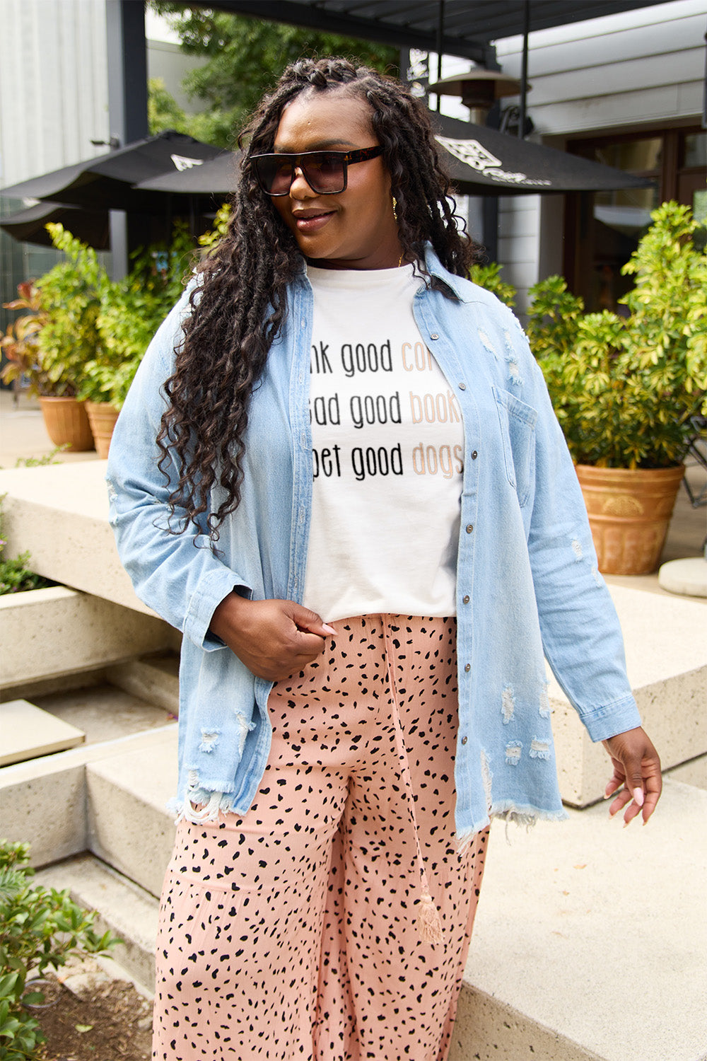 Good Coffee, Books, Dogs Tee