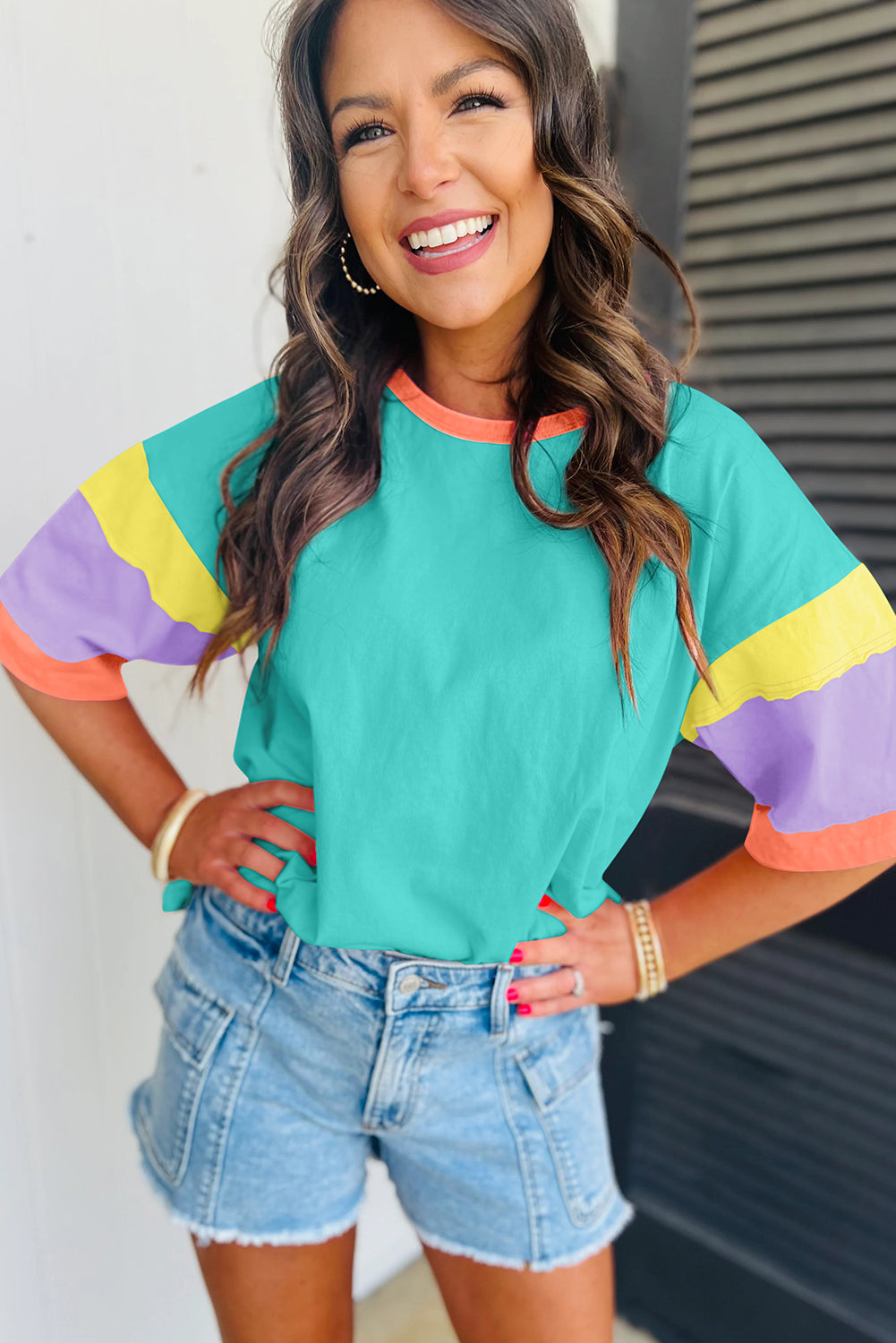 Lizzie Colorblock Top