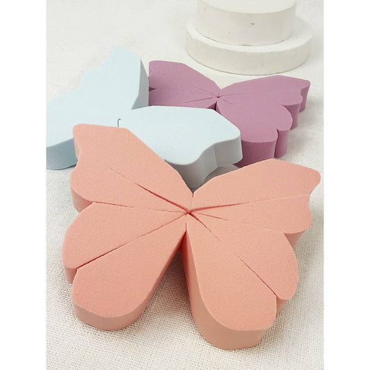 Large Butterfly Design Blending Sponge: MIX COLOR / ONE(12)